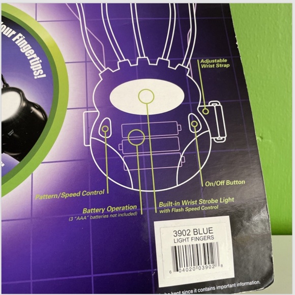 NEW NOS Vintage Spencer Can You Imagine Black Light DANCE Show HAND GLOVE STROBE - Picture 8 of 9